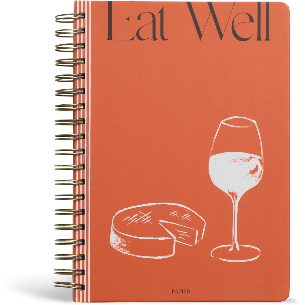 image:imagePapier Eat Well Recipe Journal  Spiral  Blank Space To Plan Breakfast Lunch Dinner Dessert  Foodie Gift  Write Your Own Recipes Note Ingredients amp Tips  Includes Size amp Temperature Chart