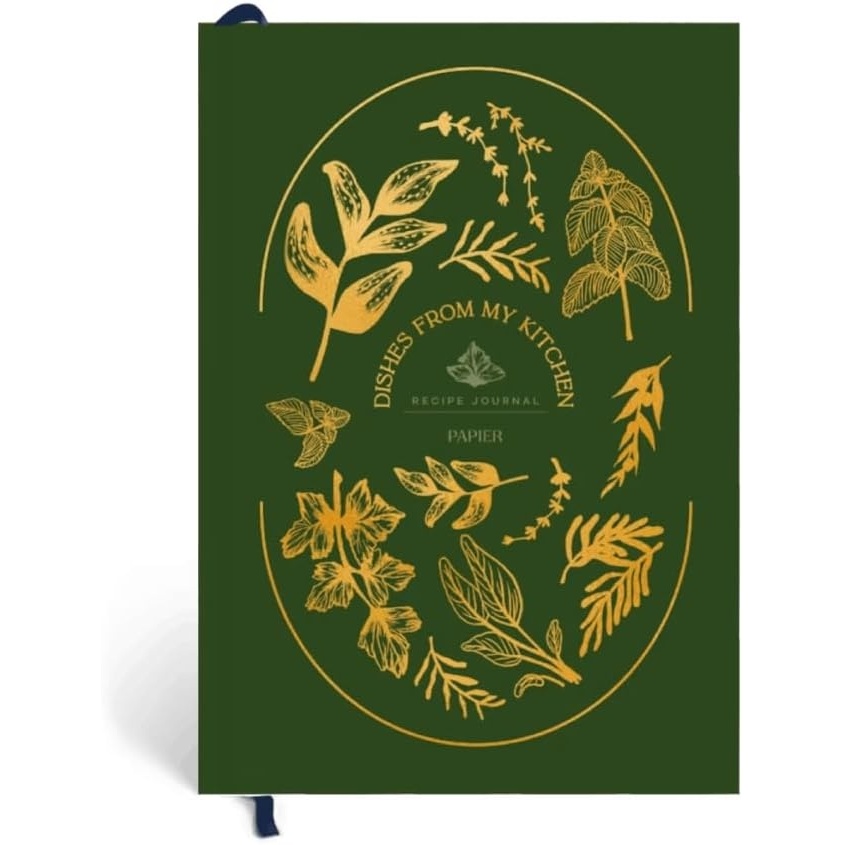 image:imagePapier Herb Garden Recipe Journal  Hardback Design  Blank Space To Plan Breakfast Lunch Dinner Dessert  Foodie Gift  Write Your Own Recipes Notes Ingredients amp Tips  Size amp Temperature Chart