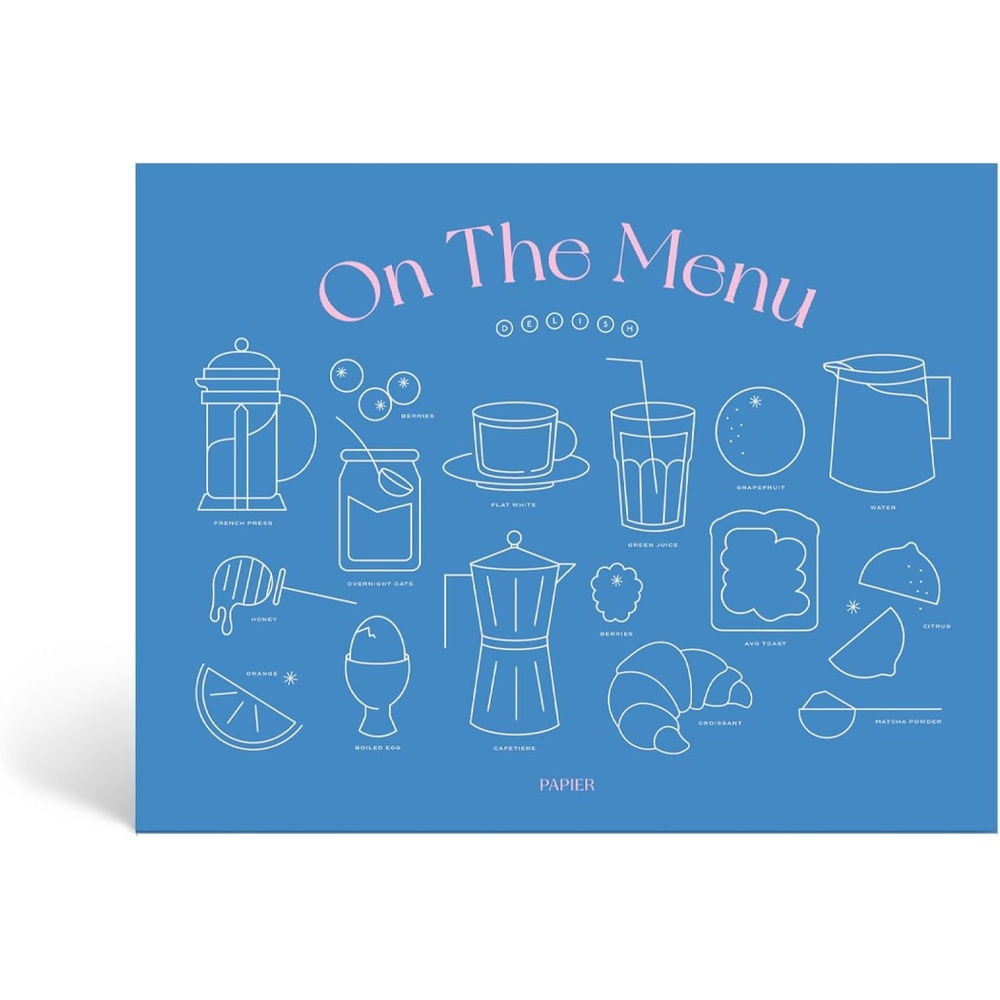 image:imagePapier On The Menu Weekly Meal Planner amp Shopping List Pad  1 Page Per Week  Plan Daily Breakfast Lunch amp Dinner amp Note Groceries Needed  Hanging Design  Tear Off Paper Sheets For Grocery Shopping