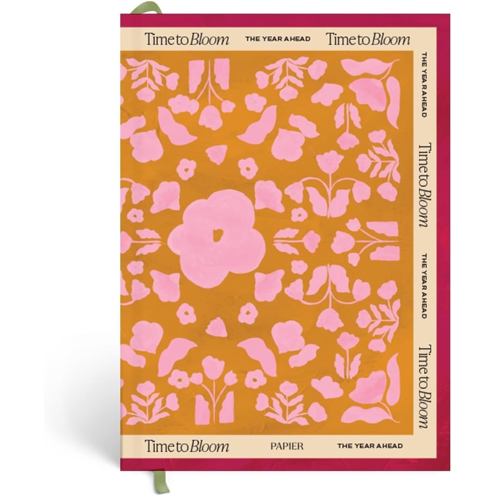 image:imagePapier Time to Bloom Daily Planner  Hardcover Vintage Design  Undated 16Week Goal Planner  Track Habits Thoughts ToDos amp Priorities  Beautiful Motivational Gift
