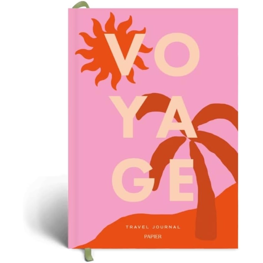 image:imagePapier Voyage Travel Journal  Hardcover  Blank Space For 6 Journeys  Packing Guide amp List Itinerary Planner Journaling amp Trip Highlight Space  Travel Games  Country List amp ColurIn World Map