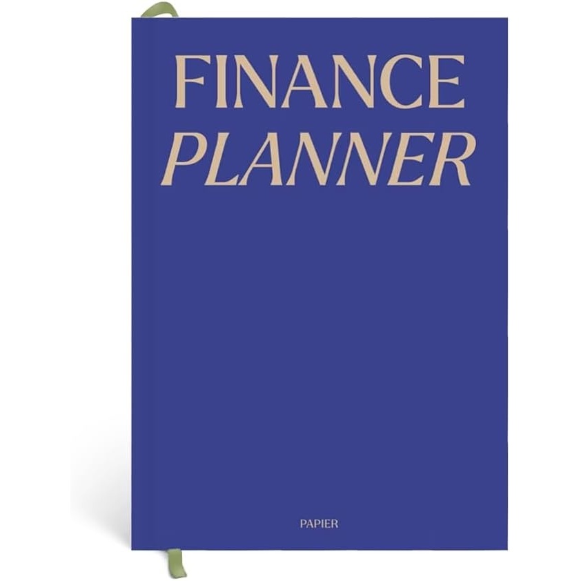image:imagePapier Wonder Blue Hardcover Finance Planner  Monitor Personal Budgeting Bills Expenses amp Outgoings  Includes Money Mentor Articles amp Sections for Budget Savings amp Debt Tracking amp Review
