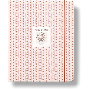 Papier 16-Week Undated Planner | Ikat Stripe Fabric Hardcover | Write Lists, Notes, Goals, Habits, Tasks, Dates, Ideas, Meetings, Appointments | Personal or Work Life Productivity | Concealed Spine