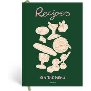 Papier Al Fresco Recipe Journal – Hardback | Blank Space To Plan Breakfast, Lunch, Dinner, Dessert | Foodie Gift | Write Your Own Recipes, Note Ingredients & Tips | Includes Size & Temperature Chart