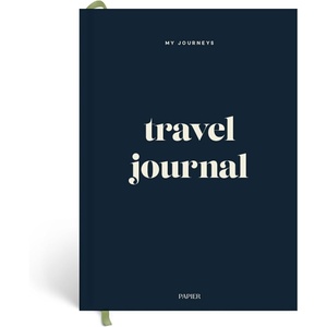 Papier Hardback Travel Journal – 8.46″L x 6.02″W | Hardcover Vacation Trip Itinerary Planner & Memory Scrapbook | Vacation Budget Plan, To-Do Lists & Packing List Organizer | Travel Diary