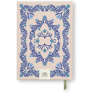 Papier Italian Summer Blue Hardcover Lined Notebook | Perfect for Writing & Planning | Note Down Ideas, Thoughts, To-Dos, Priorities & Lists | 100 gsm Pages | Cute Writer Gift