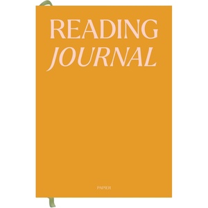 Papier Wonder Reading Journal – Yellow Hardback | Record & Review Your Reads | Includes Space To Review Books, Write Reading Wish Lists, Book Club Ideas & Favorite Books | Great Gift For Book Lovers